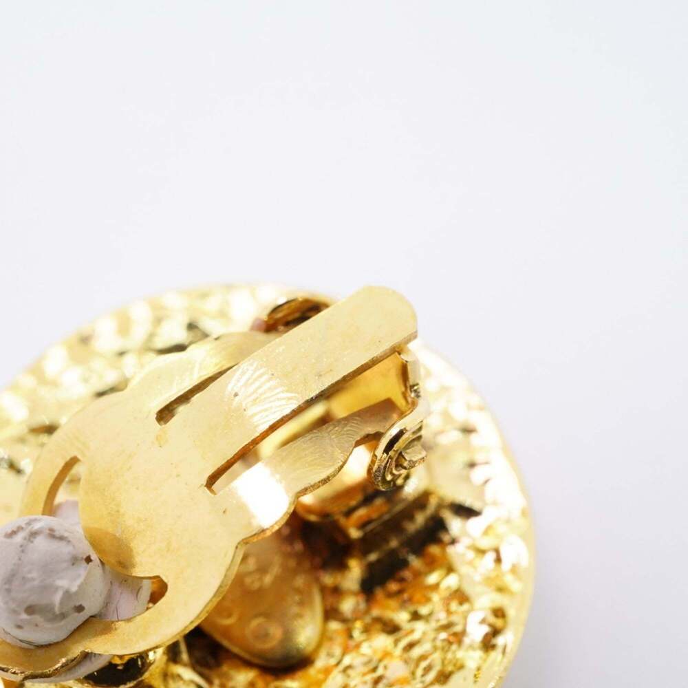CHANEL Gold Logo Earrings - Picture 7 of 7